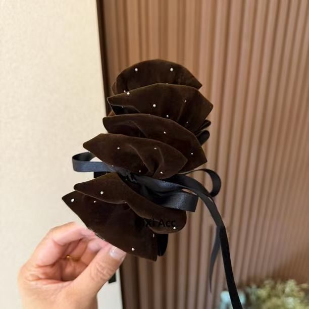 Klip za kosu od flanel, ručna izrada, za žene, IN stil, jesen 2025