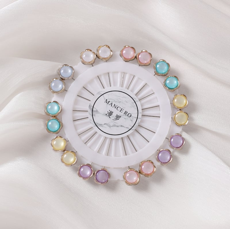 Ziedu brošs sievietēm no sakausējuma, ziedu motīvs, elektroplatēta, japāņu-korejiešu stils