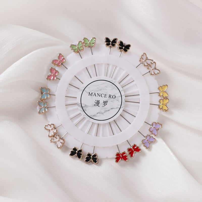 Ziedu brošs sievietēm no sakausējuma, ziedu motīvs, elektroplatēta, japāņu-korejiešu stils