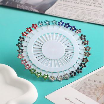 Broš od smole, oblik cvijeta, s dijamantima, ženski seoski stil, Yunyu decoration