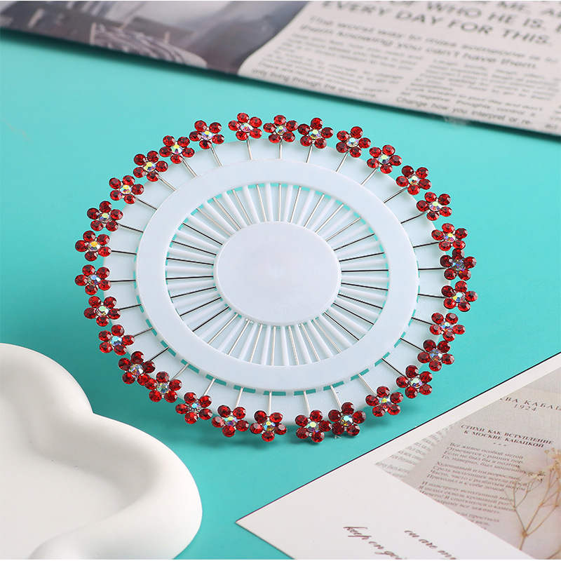 Broš od smole, oblik cvijeta, s dijamantima, ženski seoski stil, Yunyu decoration