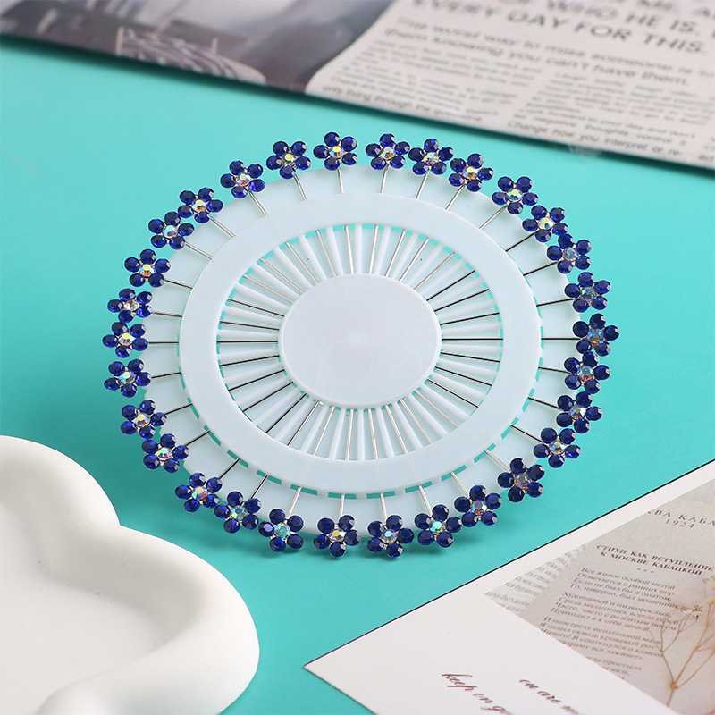 Broš od smole, oblik cvijeta, s dijamantima, ženski seoski stil, Yunyu decoration