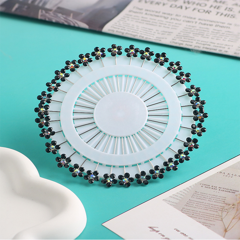 Broš od smole, oblik cvijeta, s dijamantima, ženski seoski stil, Yunyu decoration