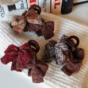 Hajcsat dupla masnival, kézzel készített textilből, talan márka, 2025 tél