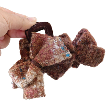 Hajcsat dupla masnival, kézzel készített textilből, talan márka, 2025 tél