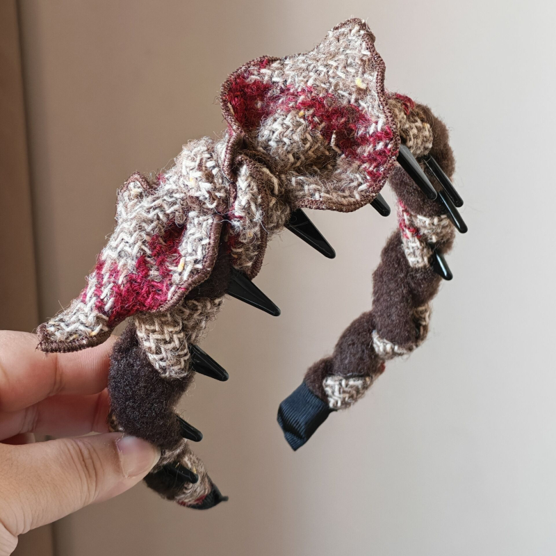 Hajcsat dupla masnival, kézzel készített textilből, talan márka, 2025 tél