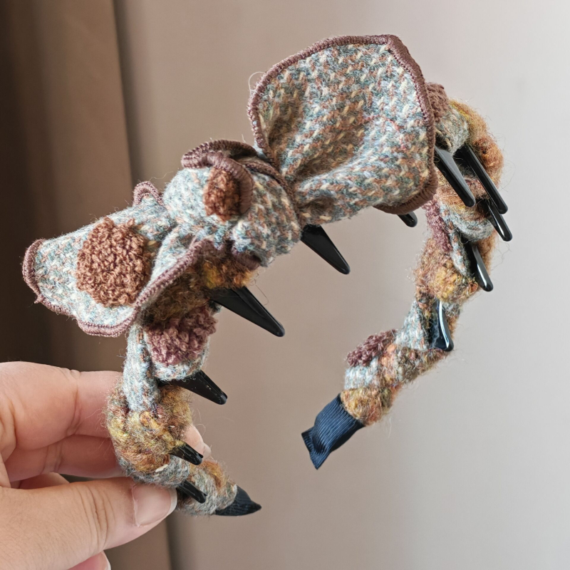 Hajcsat dupla masnival, kézzel készített textilből, talan márka, 2025 tél