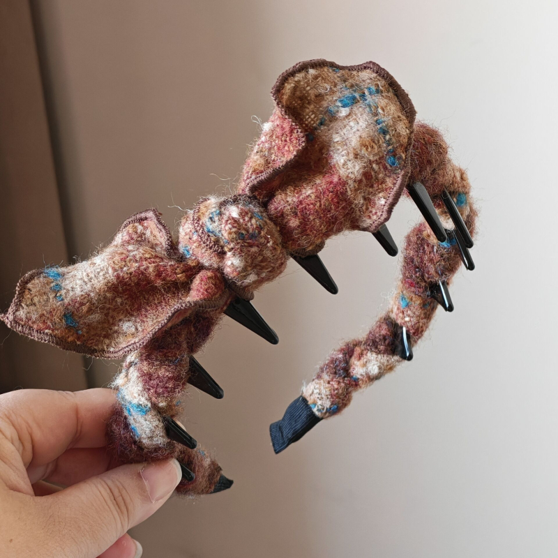 Hajcsat dupla masnival, kézzel készített textilből, talan márka, 2025 tél