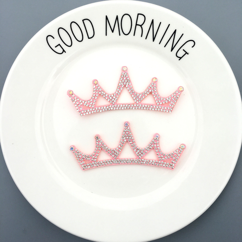 Στέμμα μαλλιών από ύφασμα με στρας – DIY γυναικείο αξεσουάρ μαλλιών, στυλ Cartoon, μορφή: στέμμα, υλικό: ύφασμα, ακρυλικά κρύσταλλα