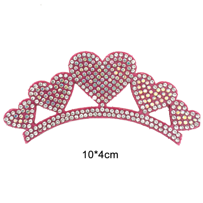 Στέμμα μαλλιών από ύφασμα με στρας – DIY γυναικείο αξεσουάρ μαλλιών, στυλ Cartoon, μορφή: στέμμα, υλικό: ύφασμα, ακρυλικά κρύσταλλα