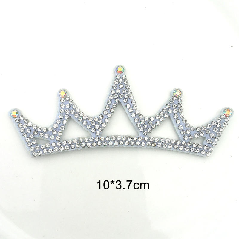 Στέμμα μαλλιών από ύφασμα με στρας – DIY γυναικείο αξεσουάρ μαλλιών, στυλ Cartoon, μορφή: στέμμα, υλικό: ύφασμα, ακρυλικά κρύσταλλα