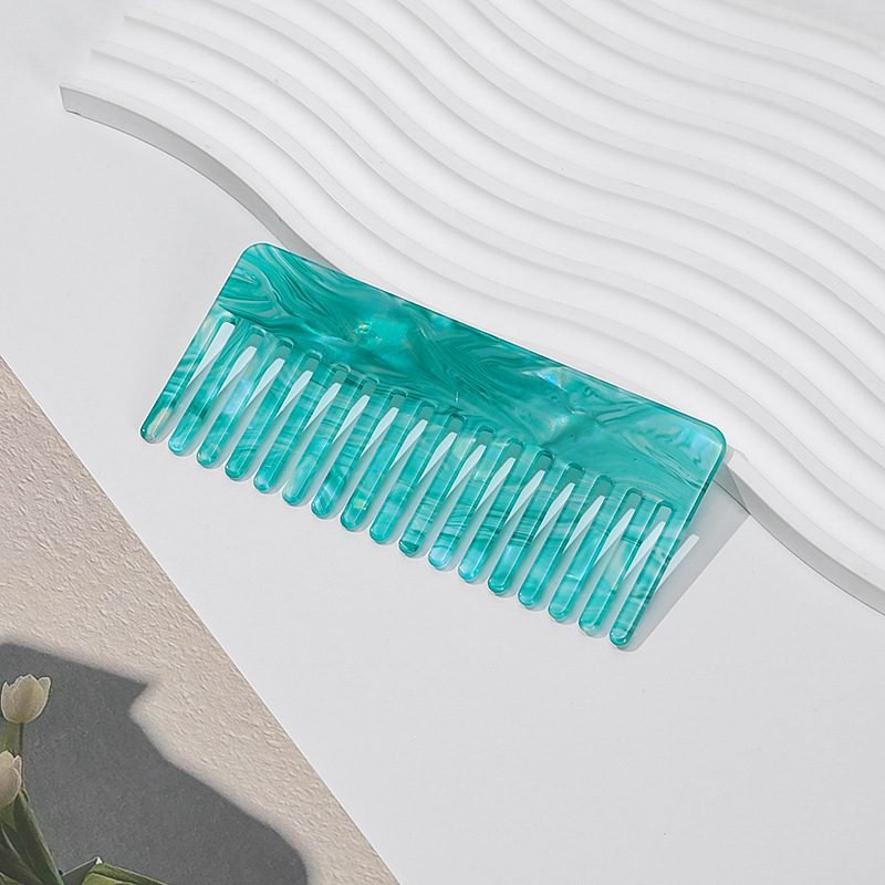 PVC гребен за коса, ретро дамски стил, геометричен дизайн, ръчно изработено