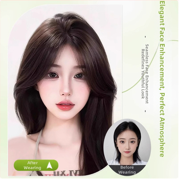 Ženska perika s bangs na vrhu glave, pravi kosa, mehanizam izrade, bangs ravne ili nagnute, nije bojiva niti uvijana