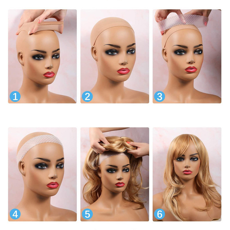 Szilikon hajpánt parókához, csúszásmentes és leesés elleni, modell XX-032, márka 8090