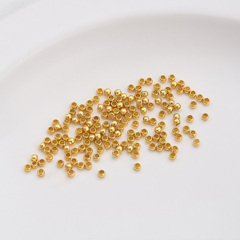 Perle za DIY nakit – bakrene perle s 14K pozlaćivanjem, originalni dizajn, Guangzhou