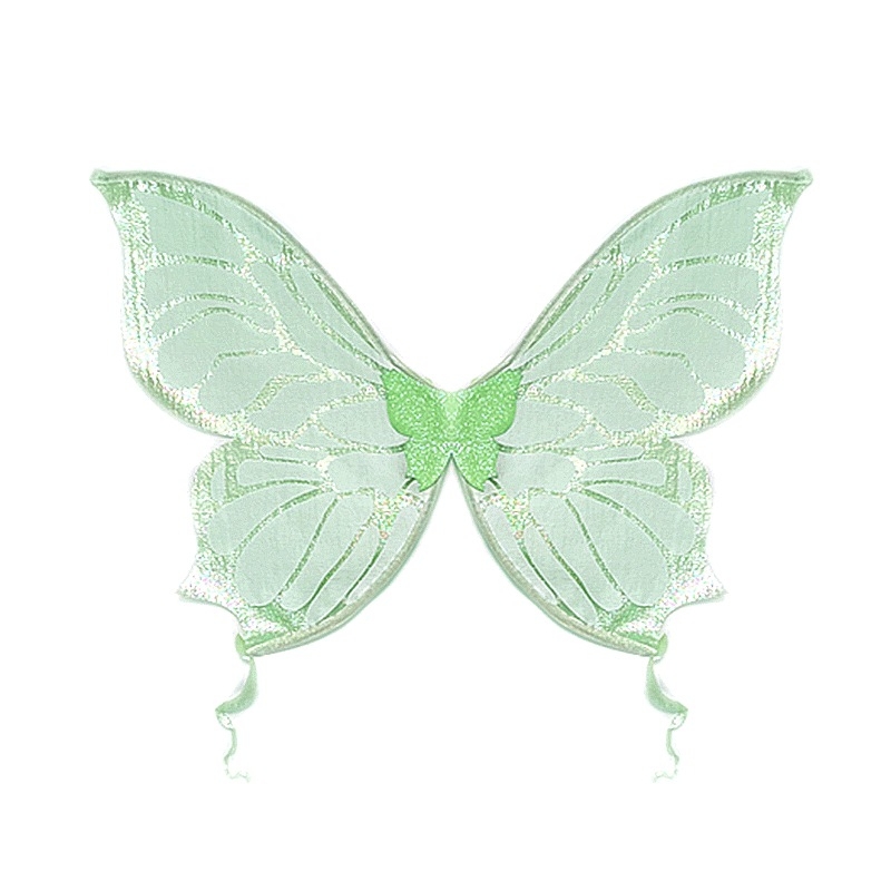 Cosplay-parukas liblika motiiviga ja haldjateemaga, läikiv tüll, meigiks ja kostüümi rekvisiit