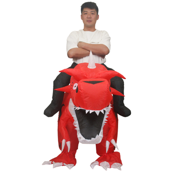 Puhutav dinosauruse cosplay kostüüm Halloweeniks – kõndiv ratsanik, kandmisme rekvisiit, polüester taft 210t, 550 g, bränd Xingtong