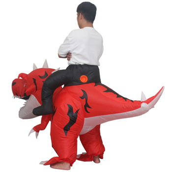 Puhutav dinosauruse cosplay kostüüm Halloweeniks – kõndiv ratsanik, kandmisme rekvisiit, polüester taft 210t, 550 g, bränd Xingtong