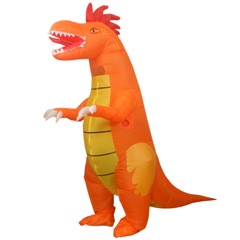 Puhutav dinosauruse cosplay kostüüm Halloweeniks – kõndiv ratsanik, kandmisme rekvisiit, polüester taft 210t, 550 g, bränd Xingtong