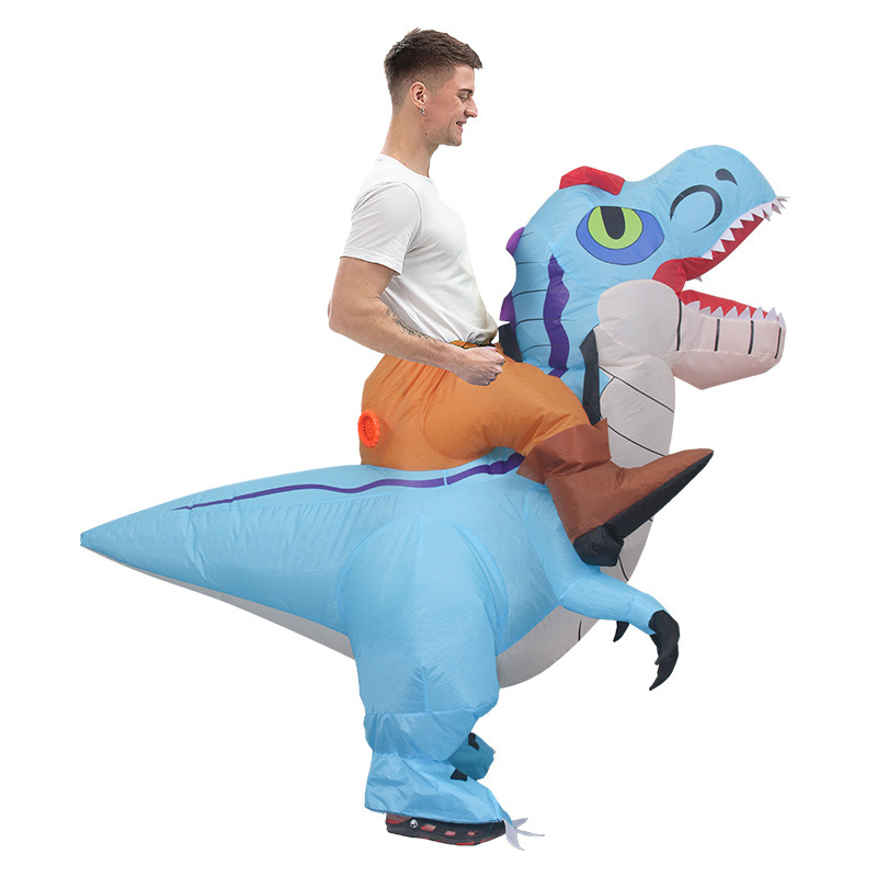 Puhutav dinosauruse cosplay kostüüm Halloweeniks – kõndiv ratsanik, kandmisme rekvisiit, polüester taft 210t, 550 g, bränd Xingtong