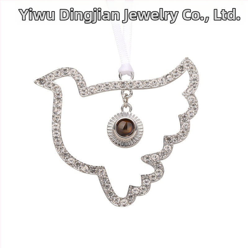 Dingjian metāla kaklarota ar lentes ķēdi, elektroplēšana, svars 50 g