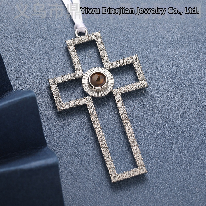 Dingjian metāla kaklarota ar lentes ķēdi, elektroplēšana, svars 50 g