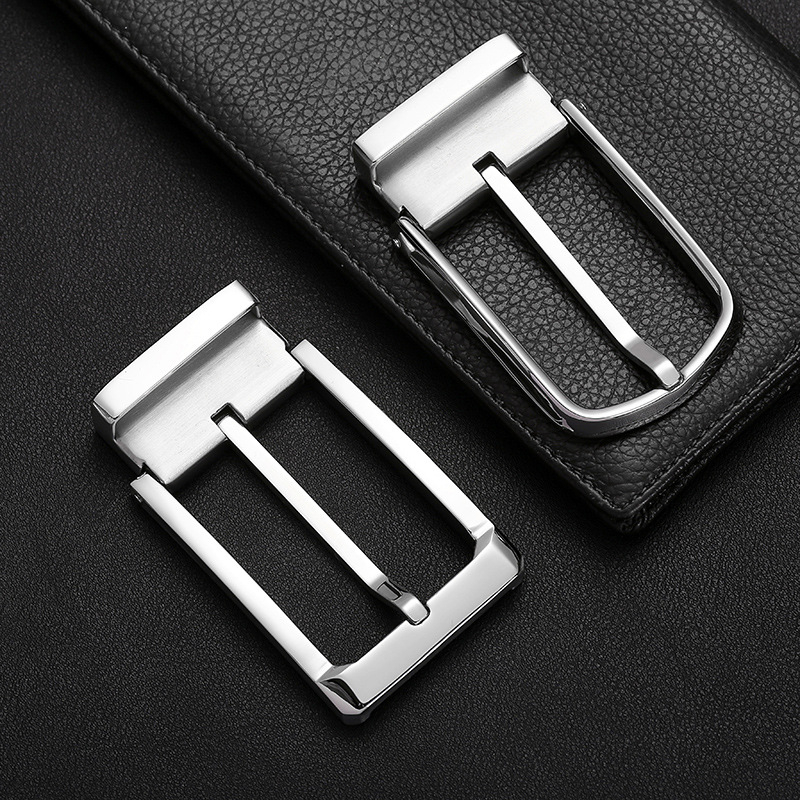 Nerūsējošā tērauda 304 pin sprādze jostai, ādas gals, dažādas sprādzes galvas, universālais stils, pielāgota apstrāde