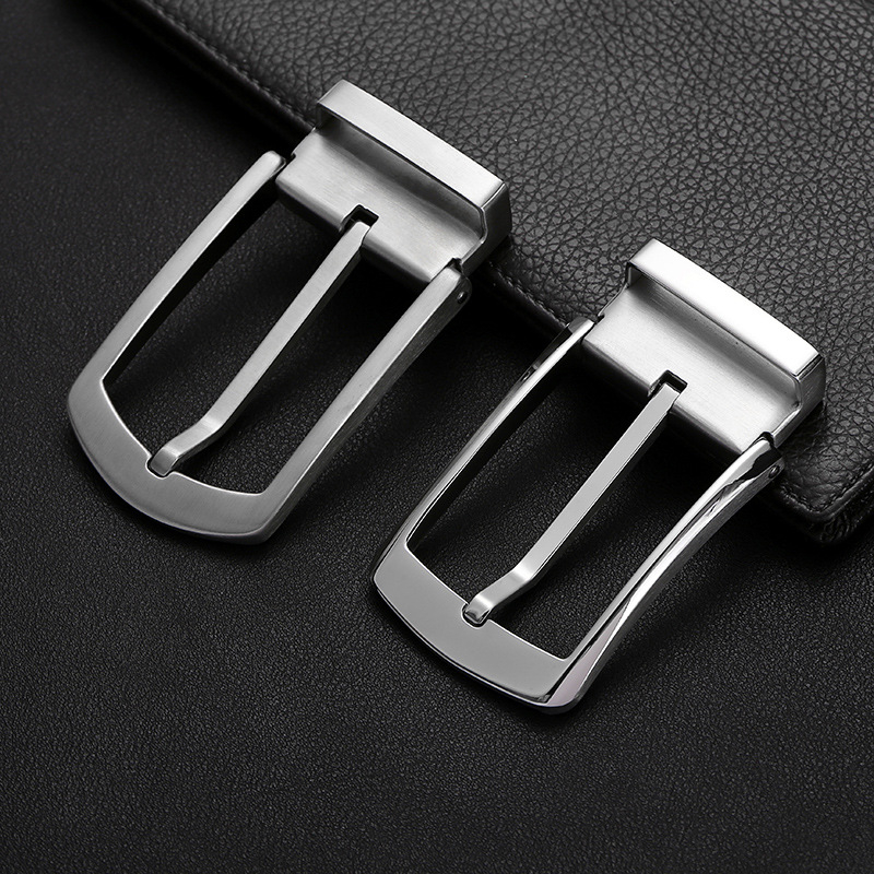 Nerūsējošā tērauda 304 pin sprādze jostai, ādas gals, dažādas sprādzes galvas, universālais stils, pielāgota apstrāde