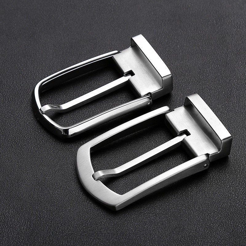 Nerūsējošā tērauda 304 pin sprādze jostai, ādas gals, dažādas sprādzes galvas, universālais stils, pielāgota apstrāde