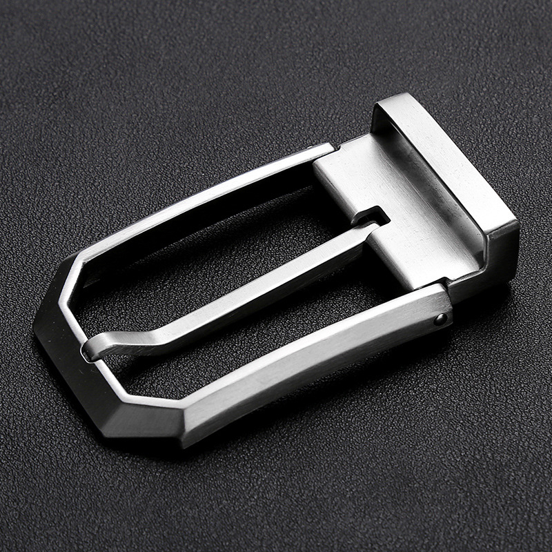 Nerūsējošā tērauda 304 pin sprādze jostai, ādas gals, dažādas sprādzes galvas, universālais stils, pielāgota apstrāde