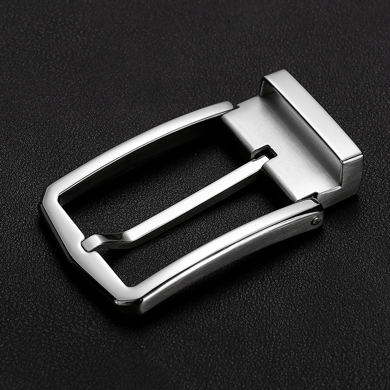 Nerūsējošā tērauda 304 pin sprādze jostai, ādas gals, dažādas sprādzes galvas, universālais stils, pielāgota apstrāde