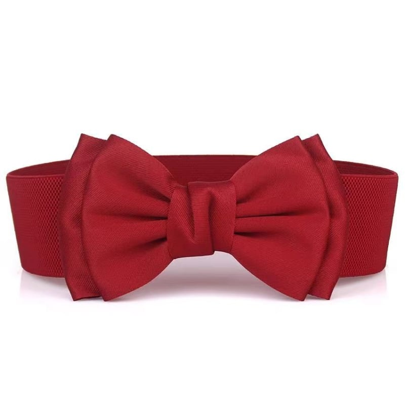 Κορεατικού στυλ ζώνη μέσης με φιόγγό από chiffon – ελαστική, ευρύ διακοσμητικό αξεσουάρ για φορέματα, PU + ελαστικό υλικό, βαμβακερό ύφασμα, κατάλληλο για όλες τις εποχές, ευέλικτο