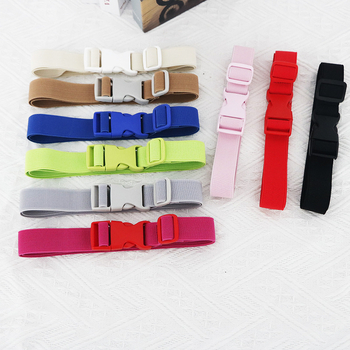 Curea elastică pentru copii, fără metal, cataramă din plastic, lățime 2-4 cm, marca Jace