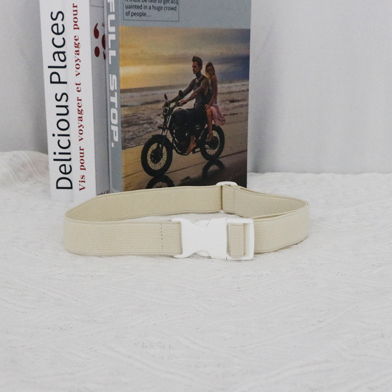Curea elastică pentru copii, fără metal, cataramă din plastic, lățime 2-4 cm, marca Jace