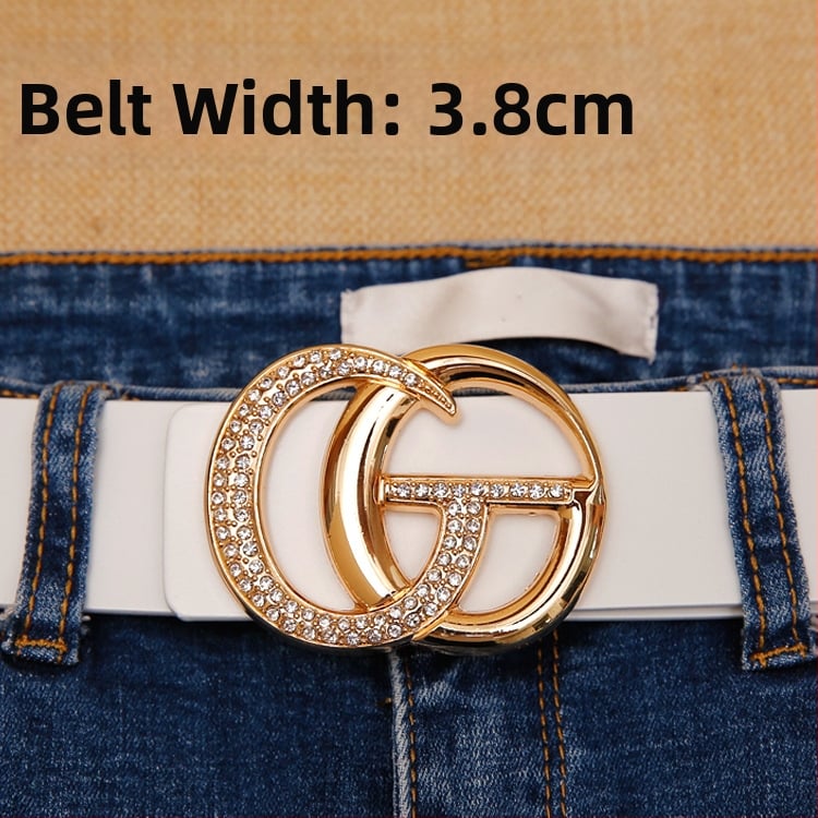 Unisex kaiš od prave kože s pravokutnom metalnom kopčom i glatkim zatvaranjem, širina 2-4 cm