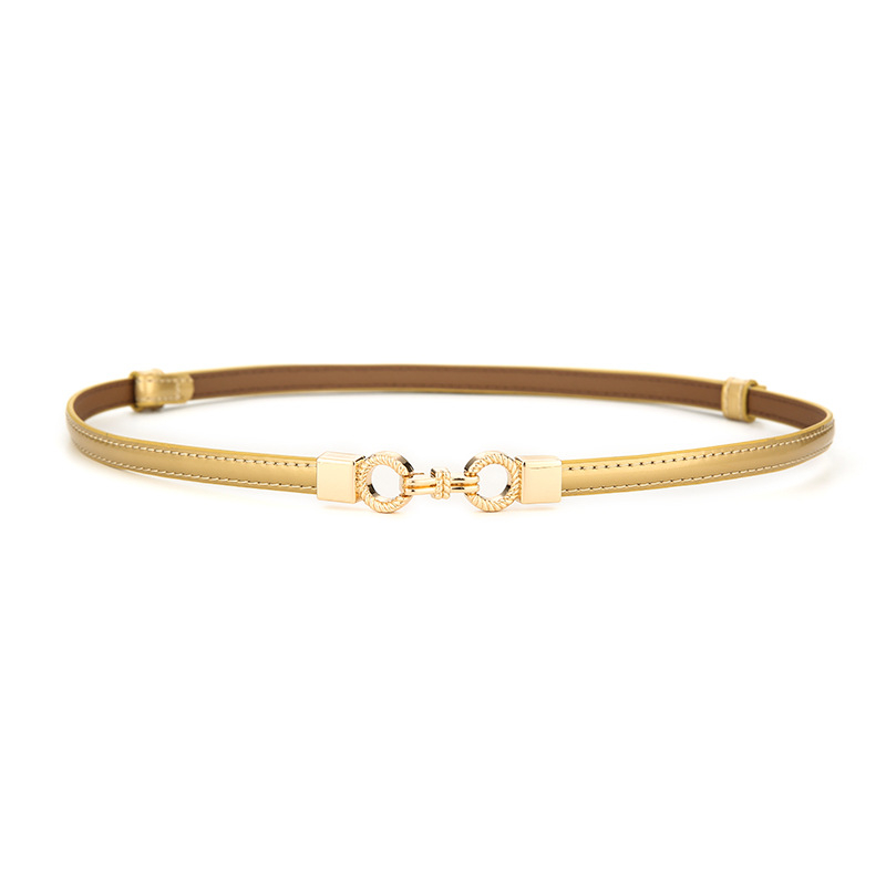 Valódi bőrből készült deréklánc öv, virágos mintával, két réteg marhahúrból, kapocs nélküli