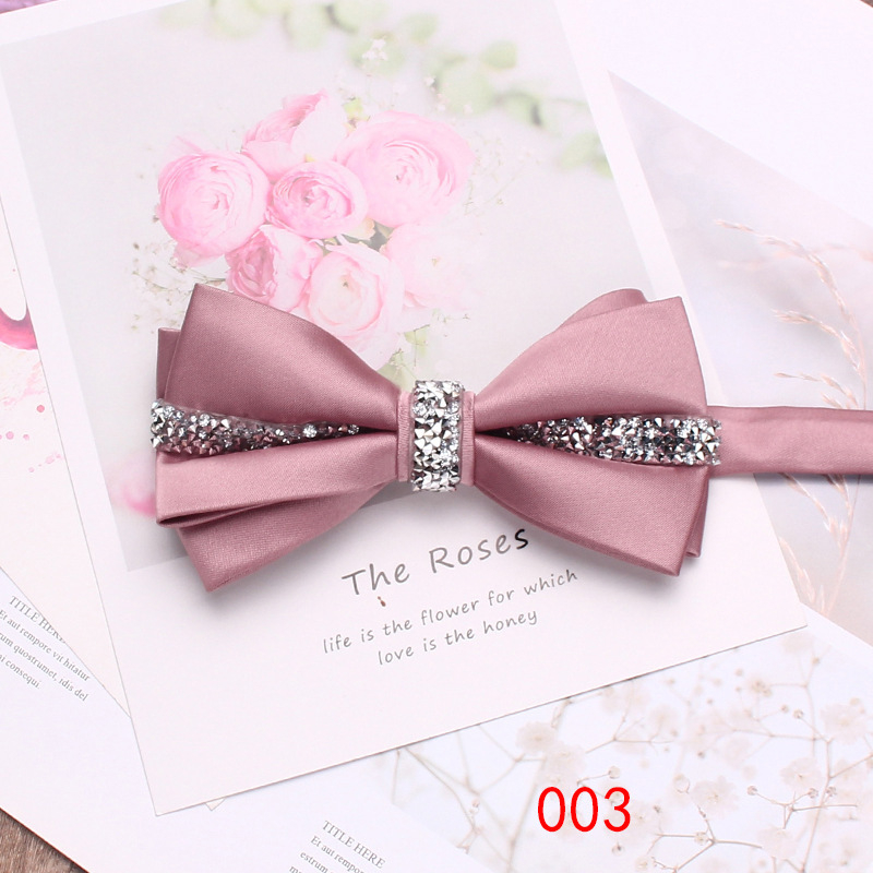 Papion pentru bărbați și femei, poliester, jacquard, cap plat, unisex, business casual, căptușeală poliester