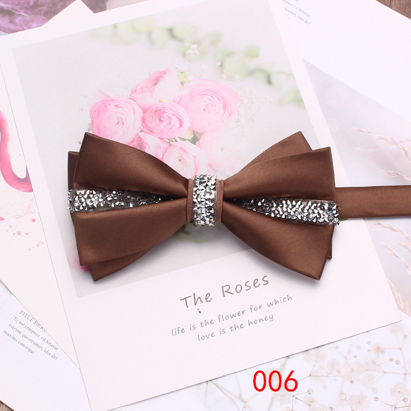 Papion pentru bărbați și femei, poliester, jacquard, cap plat, unisex, business casual, căptușeală poliester