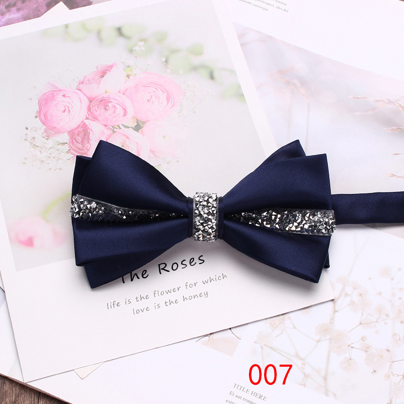 Papion pentru bărbați și femei, poliester, jacquard, cap plat, unisex, business casual, căptușeală poliester