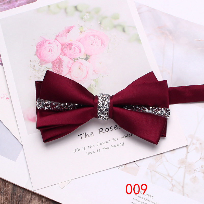 Papion pentru bărbați și femei, poliester, jacquard, cap plat, unisex, business casual, căptușeală poliester