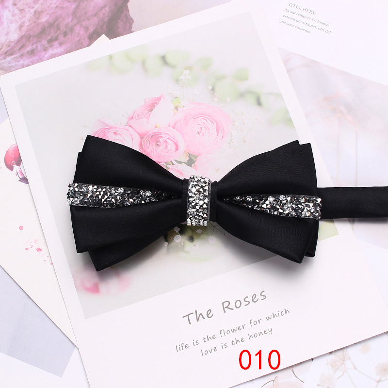 Papion pentru bărbați și femei, poliester, jacquard, cap plat, unisex, business casual, căptușeală poliester