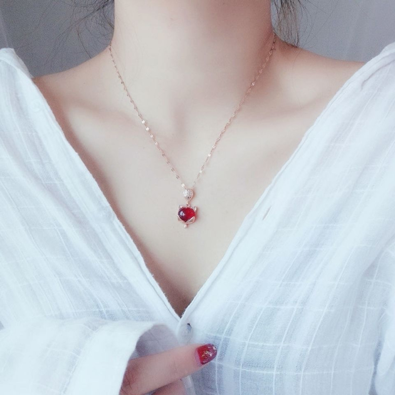 Висулка с лисица, ръчна изработка, природен стил, материал: друг, пролет 2025