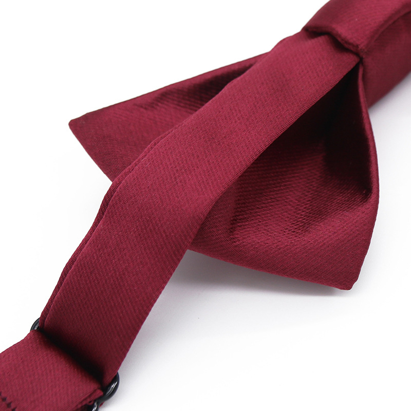 Pointed Jacquard leptir-mašna, Poliester, Uzorak: Solid, Unisex, Neovisna ambalaža