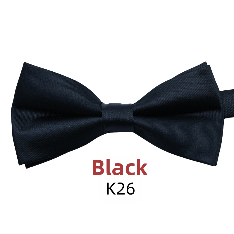 Papion pentru ținute formale de afaceri, design plat, unisex, croială jacquard, model monocrom