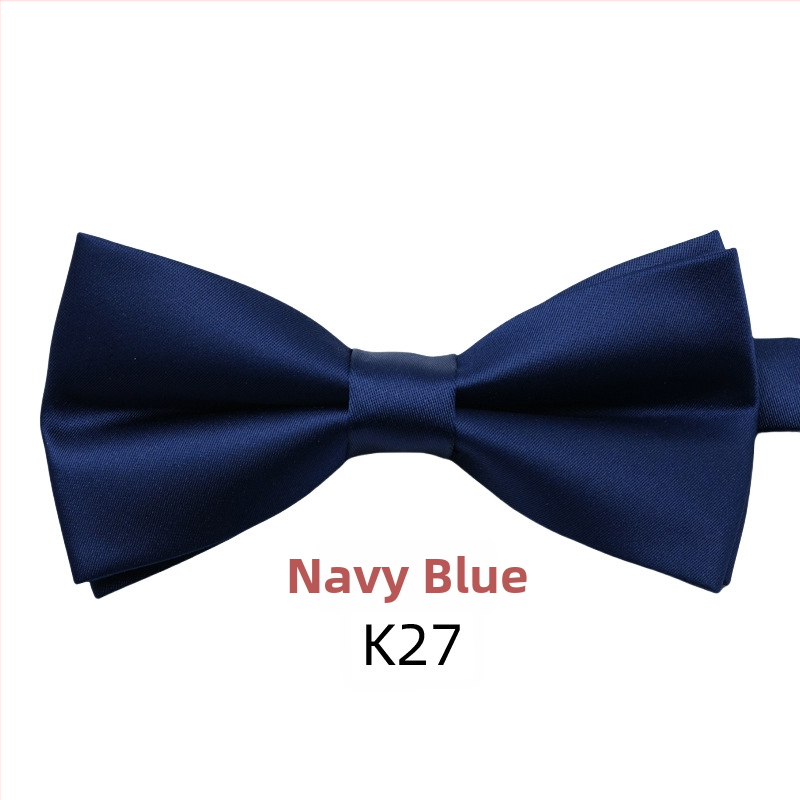 Papion pentru ținute formale de afaceri, design plat, unisex, croială jacquard, model monocrom