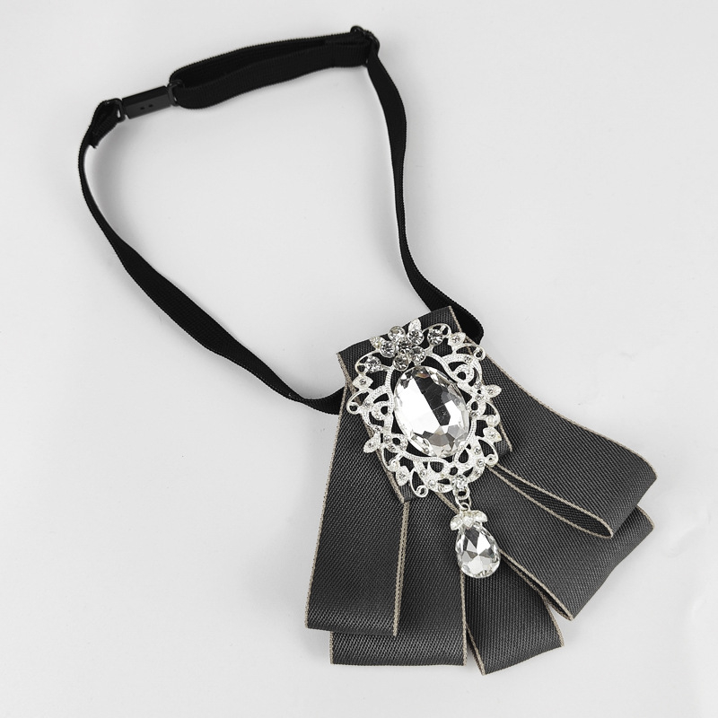 Aксесориu pentru guler cu floare și funda, femei, stil leisure, adult, vară 2025