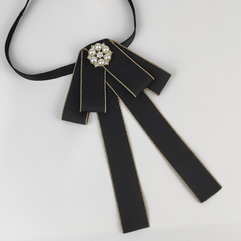 Aксесориu pentru guler cu floare și funda, femei, stil leisure, adult, vară 2025