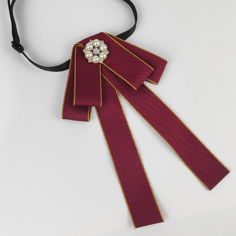 Aксесориu pentru guler cu floare și funda, femei, stil leisure, adult, vară 2025