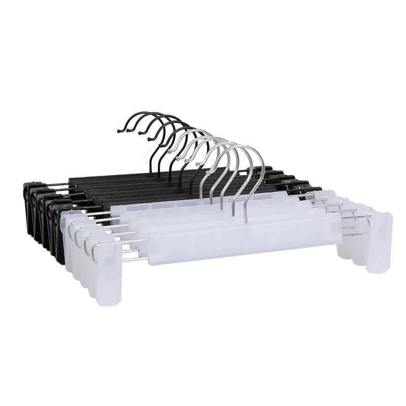 Многофункционална щипка за панталони с нехлъзгащ захват, телескопична пластмасова щипка за бельо, поли и панталони