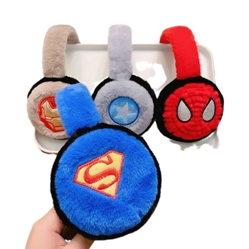 Kisgyerekeknek szóló EarMuffs rajzfilm mintával – melegek, szélállóak, kültéri téli használatra, Koreai stílus, alap